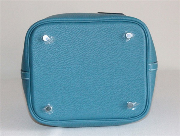 Fake & Replica Hermes Picotin Double Shoulder Bag Blue 509060